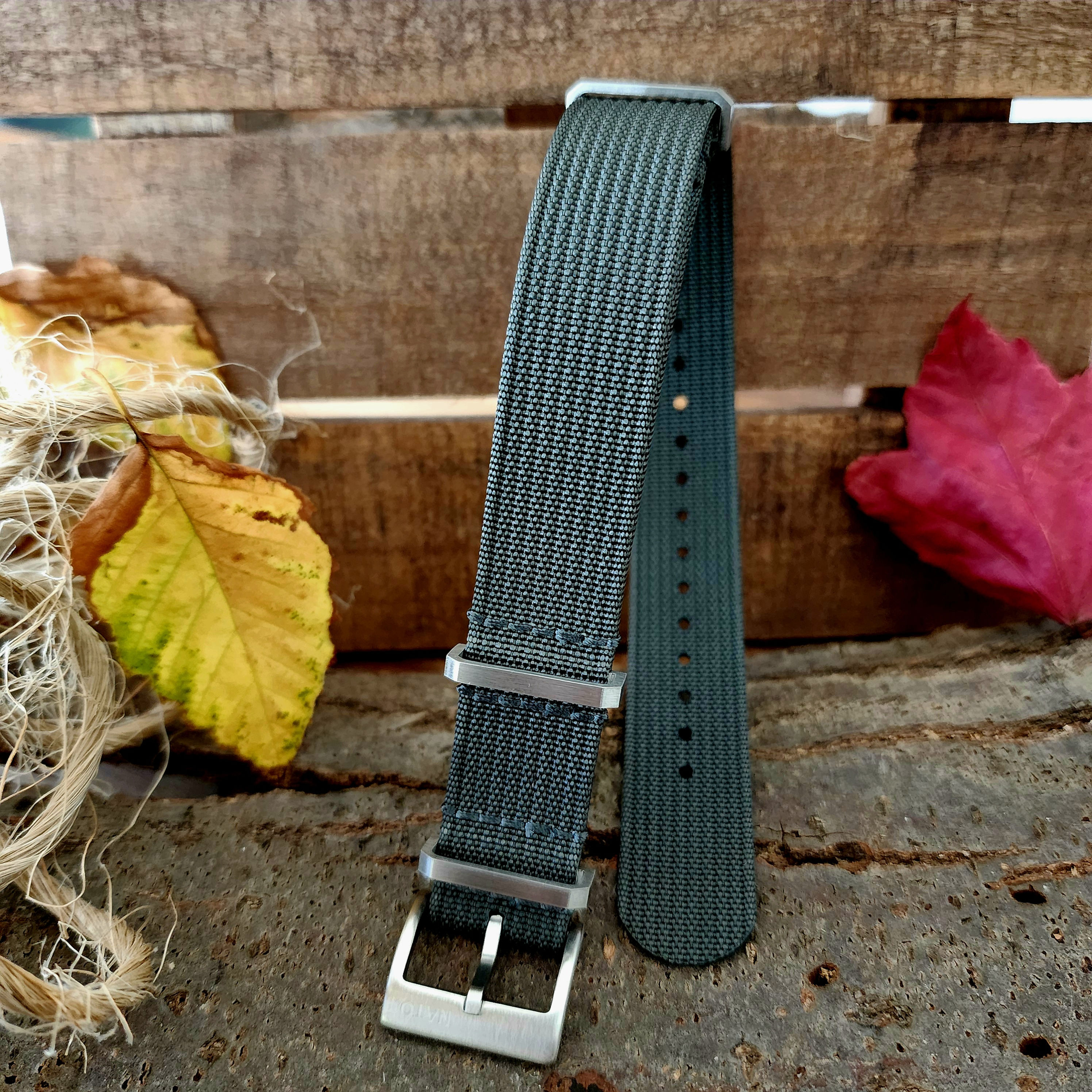 NATO G10® Ribbed Nylon - Charcoal Dark Grey