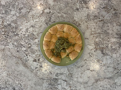 Easy Cheese Dots™ Pull-Apart + Leek Crema
