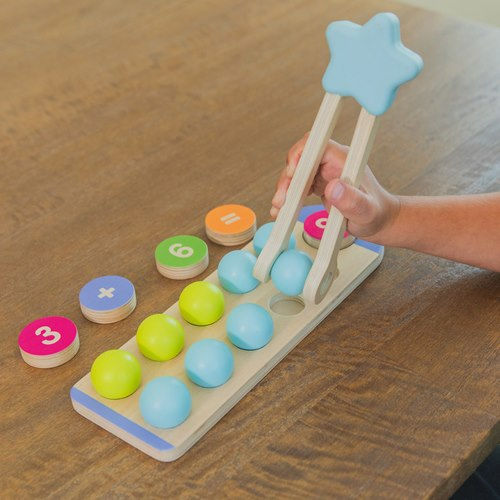 תמונה ממוזערת: ערכת עץ לספירה והתאמה – פיתוח תחושת מספר ומוטוריקה (53 חלקים)