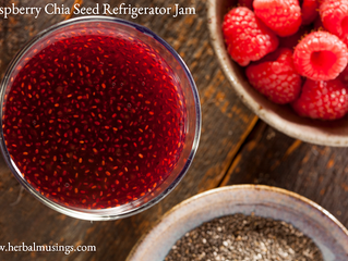 Raspberry Chia Seed Refrigerator Jam