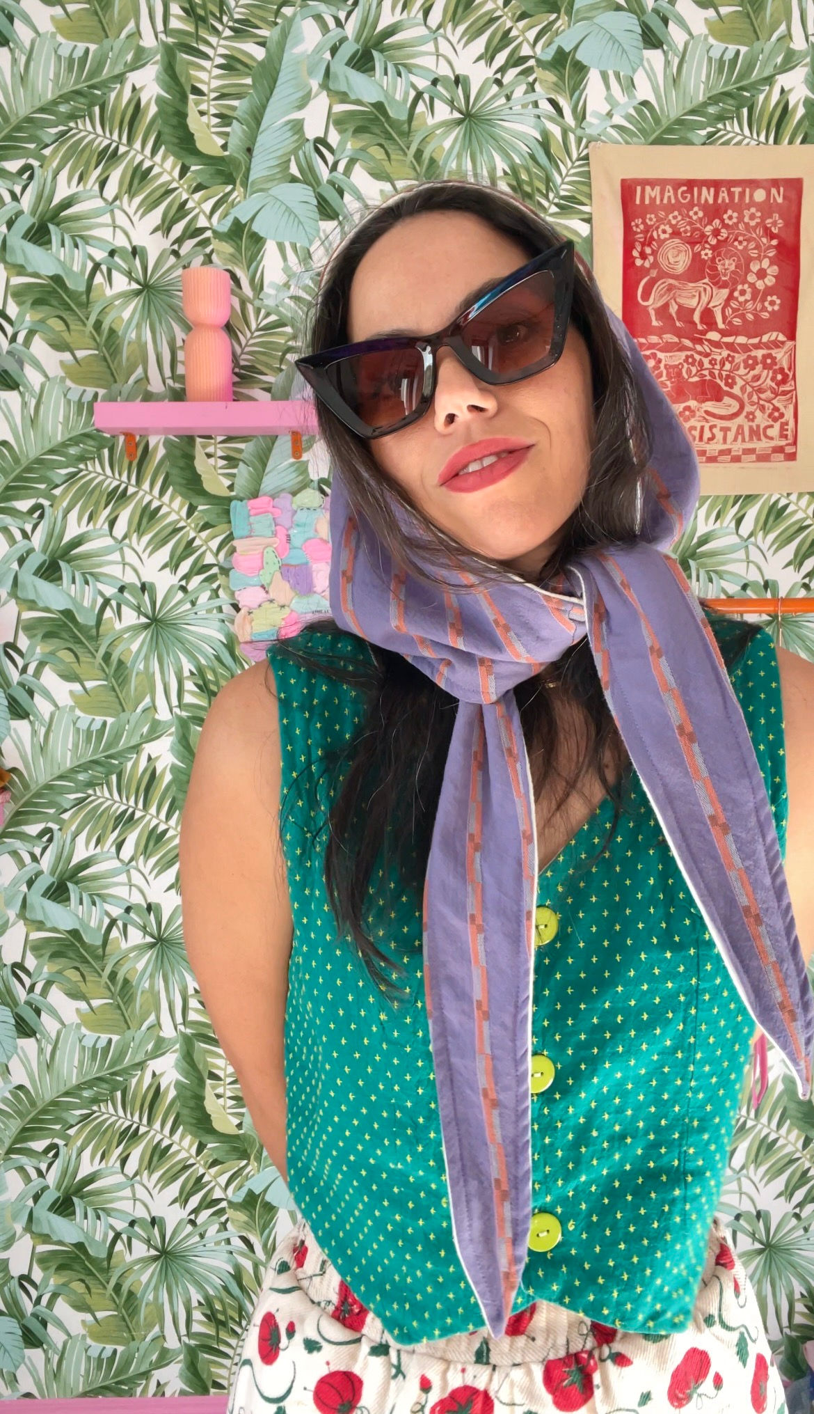 Mulberry Meadow Babushka Hood