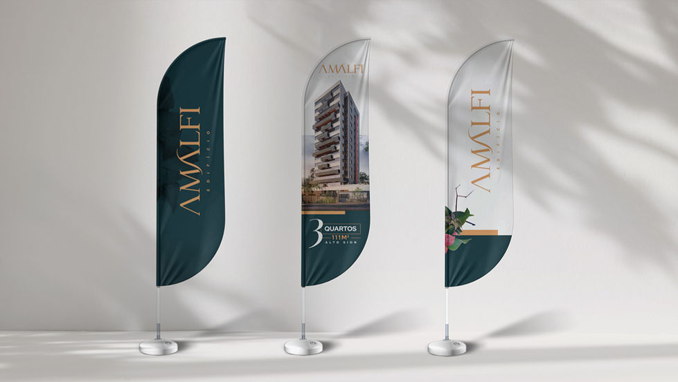 Logotipo e Identidade Visual Amalfi - Empreendimento Imobiliário