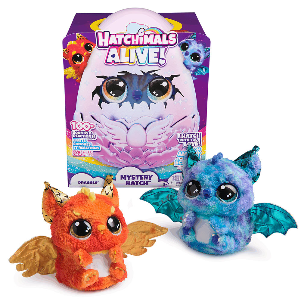 Hatchimals Alive - Mystery Hatch Draggle assorted - Lights and sounds