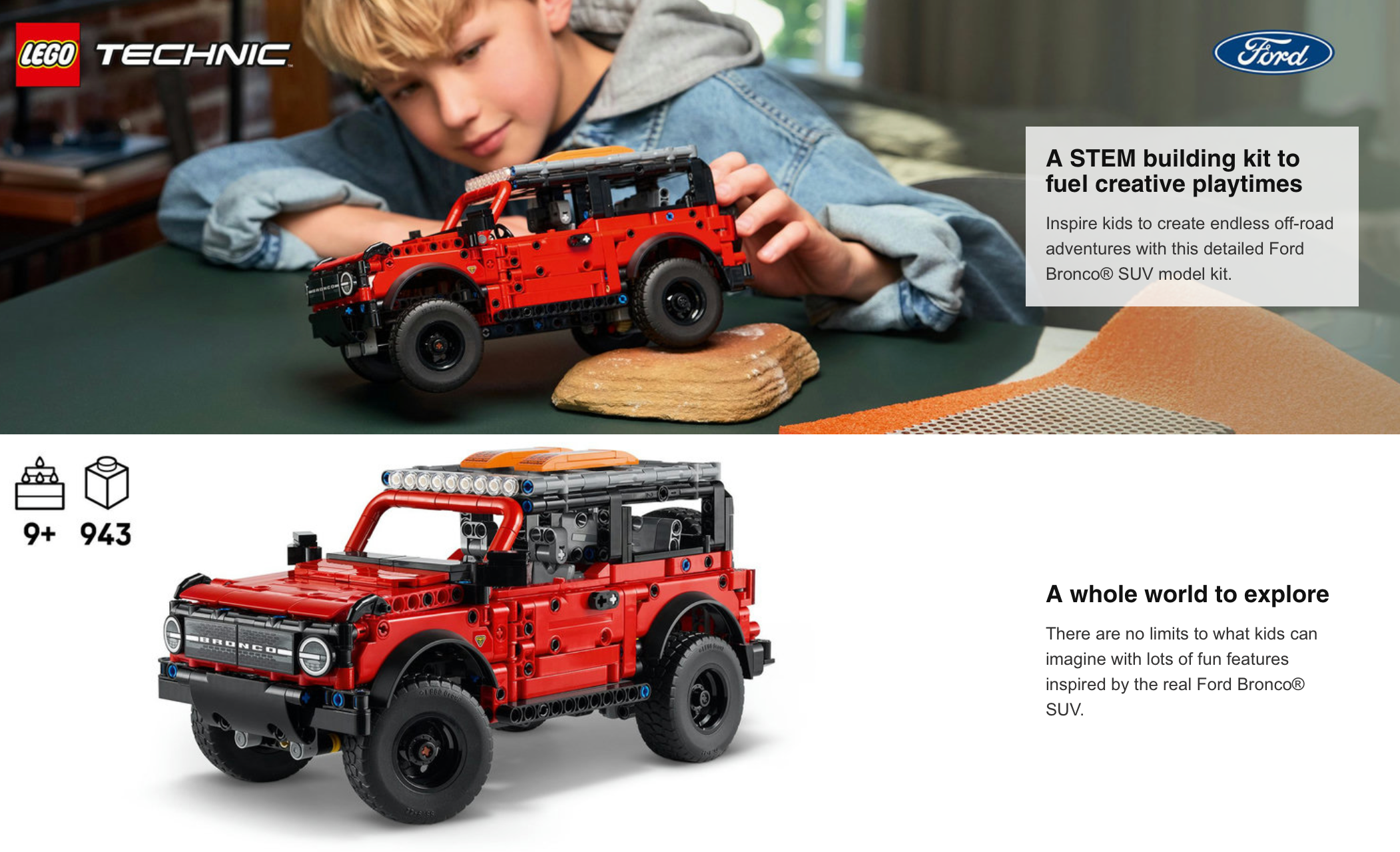 Lego 42213 Ford Bronco® SUV