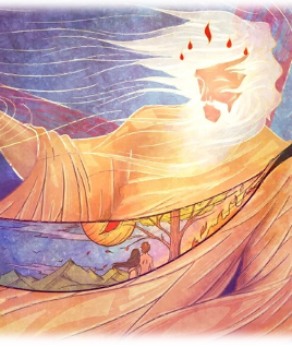 "Colossians 1:15-19" by "Full of Eyes" art ministry.