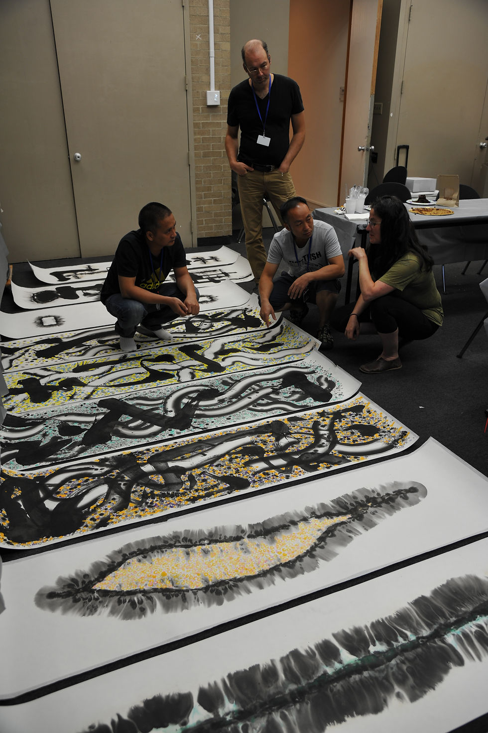 Shawn Huang's calligraphy work at MCA