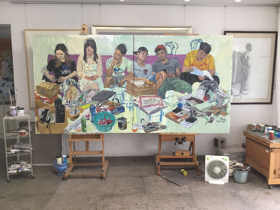Professor Guang He's studio