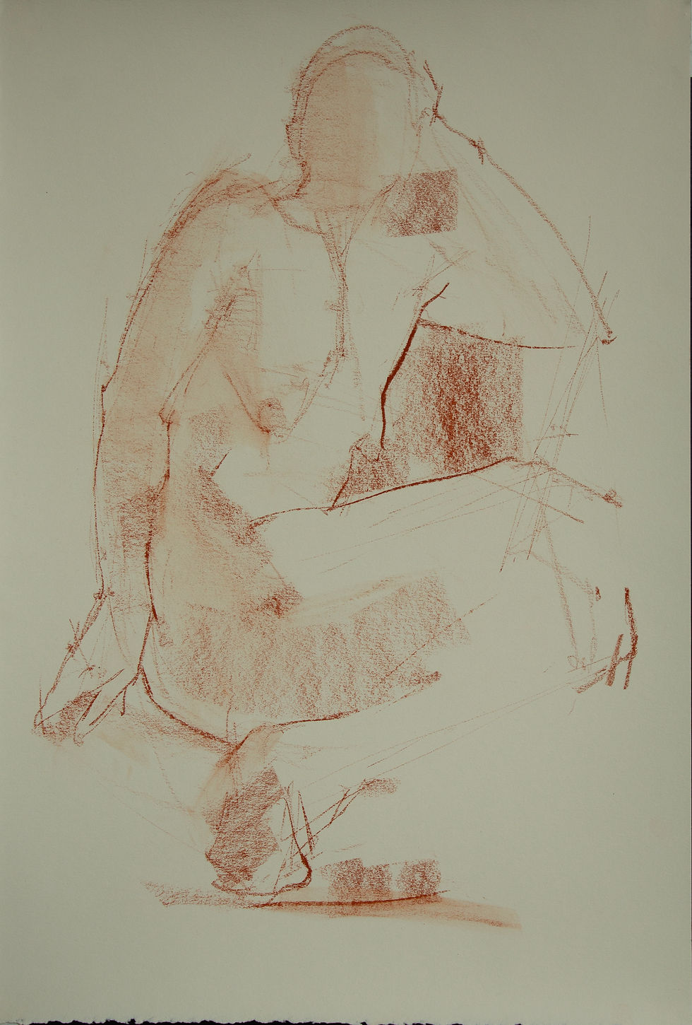 Olvia Seated, 22x15_, conte on paper, 2026 copy
