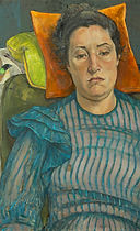 Anna with Striped Dress