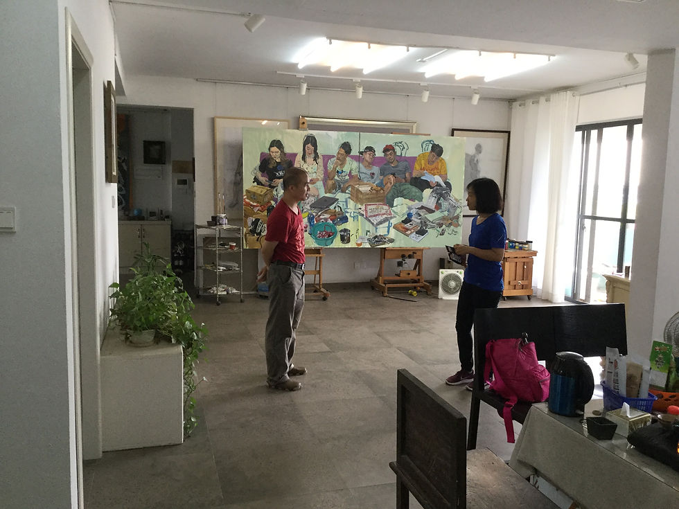 Professor Guang He's studio