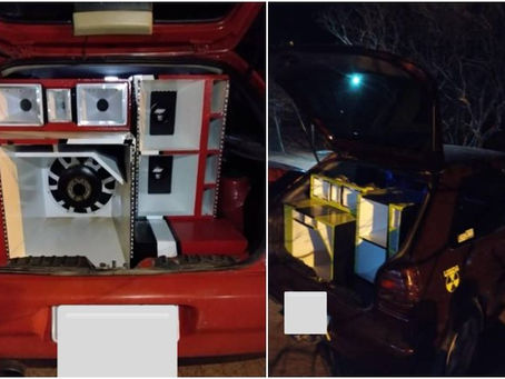 PM Apreende Carro com Som Automotivo e Irregularidades em Zona Rural de Guanambi.