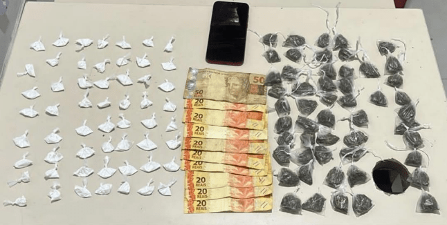 Suspeito de tráfico de drogas é preso pela Rondesp em Vitória da Conquista.