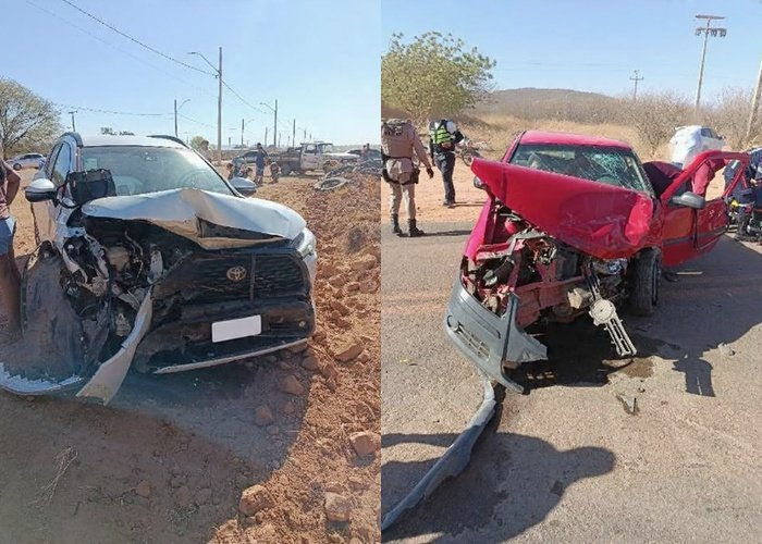 Colisão entre dois veículos deixa três pessoas feridas na BR-030, em Palmas de Monte Alto