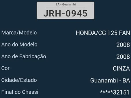 Homem Tem Moto Furtada Enquanto Assistia Final da Libertadores em Guanambi.