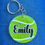 Thumbnail: Custom Glitter Tennis Keychain - 2”, 2.5”, or 3”
