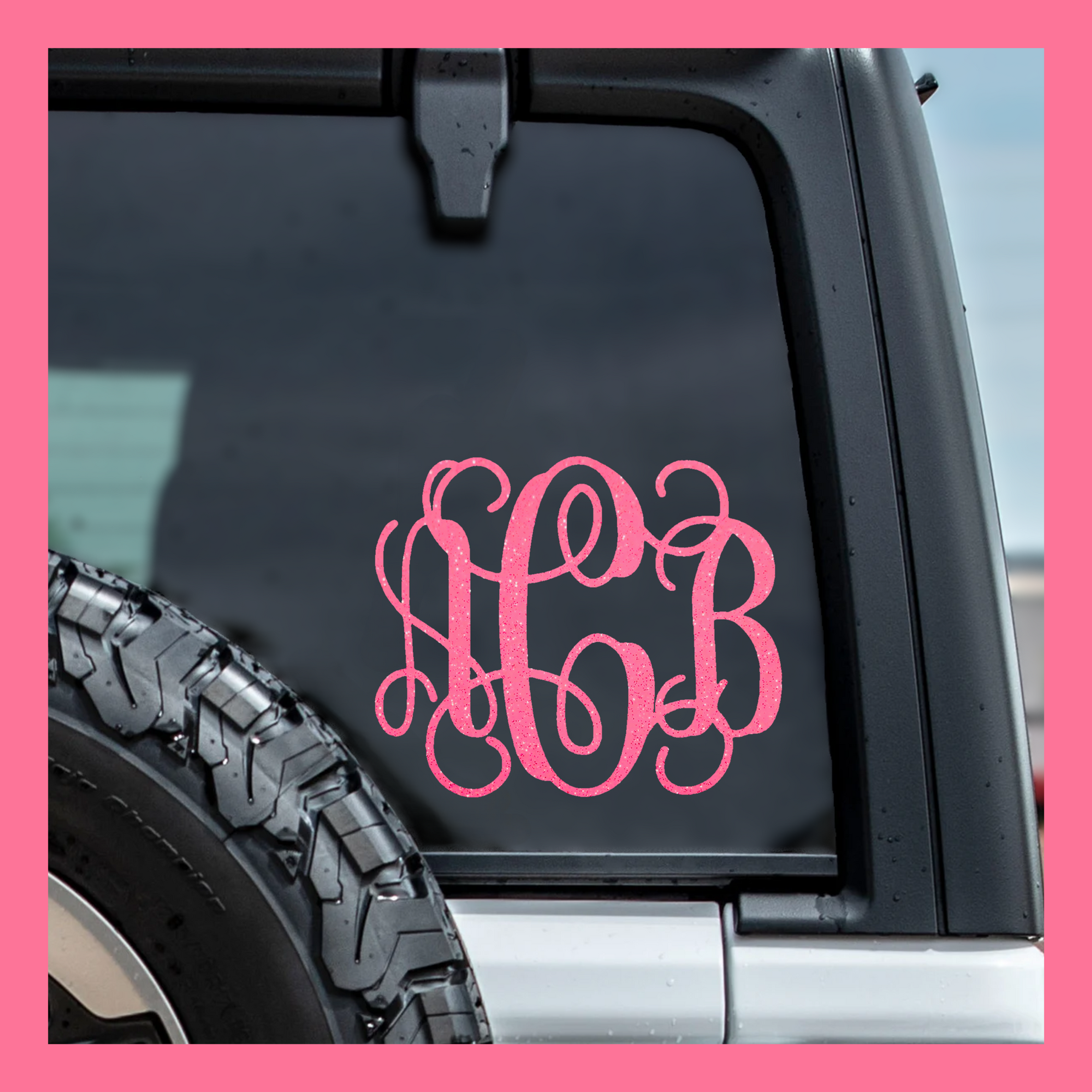 Monogram Decal/Sticker (ANY Size!) | Monogram Sticker | Monogram Initials Decal