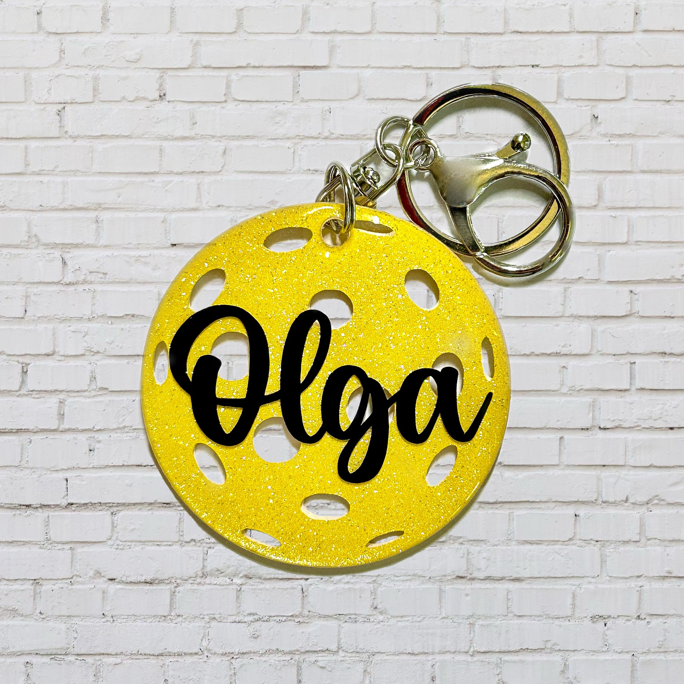 Custom Pickleball Keychain/Bag Tag - 2”, 2.5”, or 3”