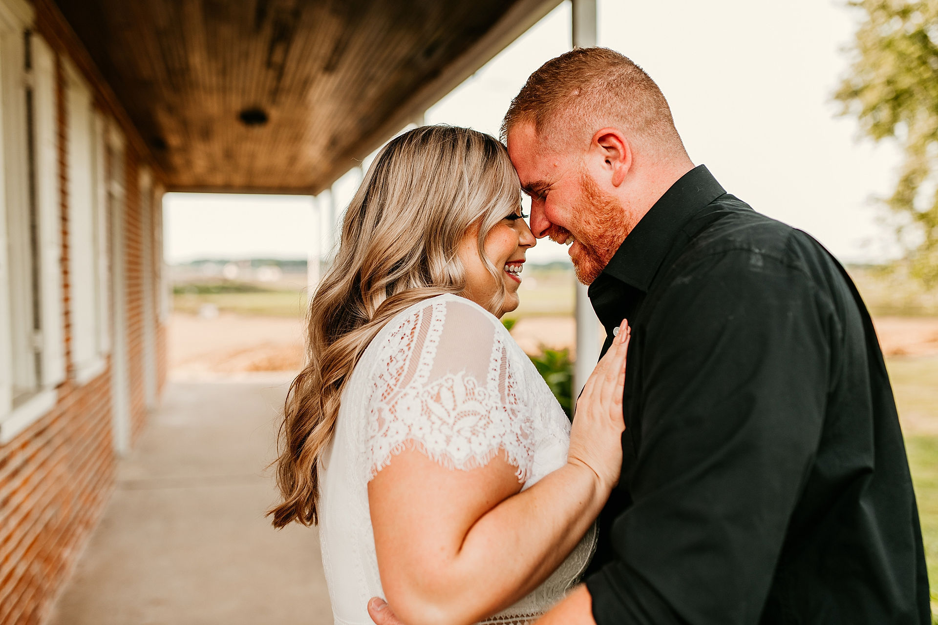 wildflower field engagement photos