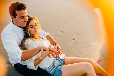 sunrise beach engagement photos