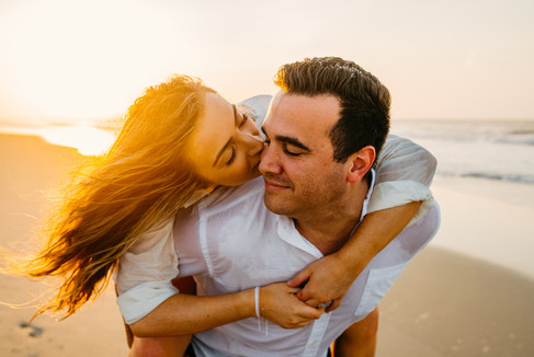 sunrise beach engagement photos