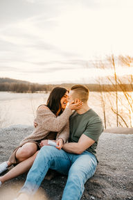 Couple about to kiss