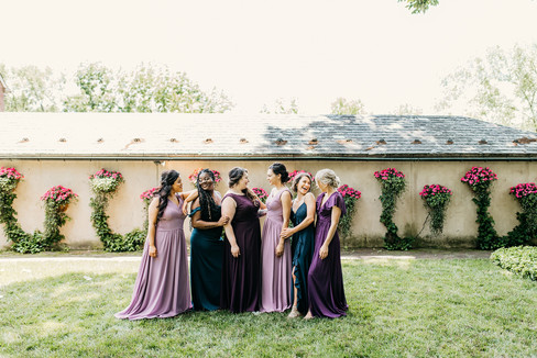 Dark Moody Bridesmaids Dresses