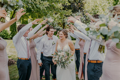 Bridal Party at Melhorn Manor