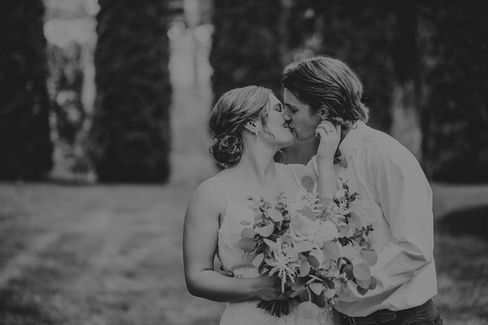Bride and Groom at Melhorn Manor