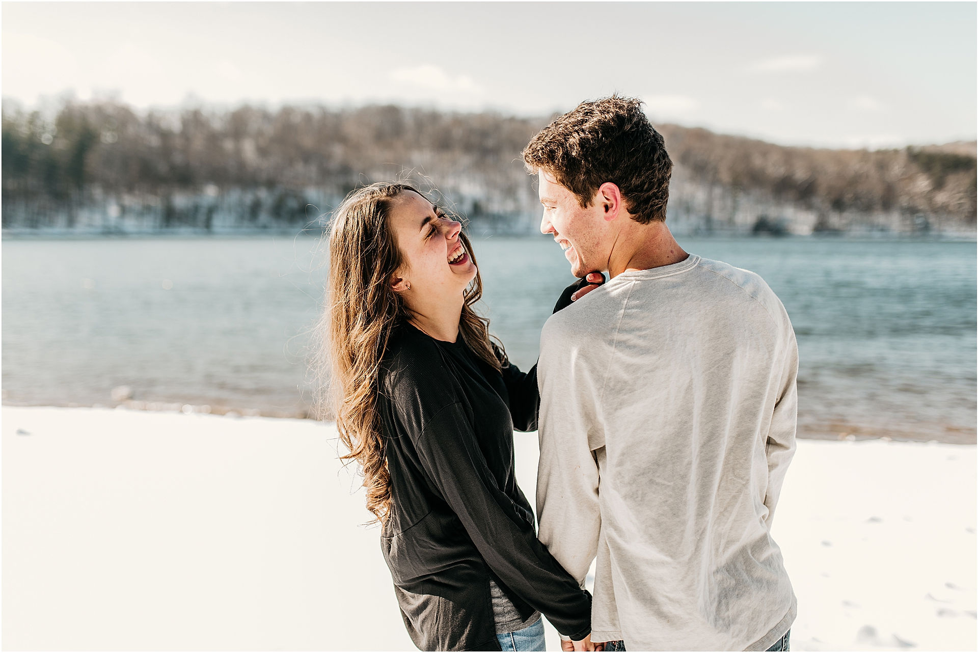 A Wintery Engagement In The Snow