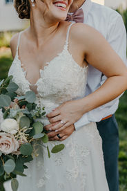 Bride and Groom at Melhorn Manor