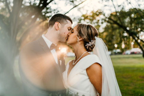 Bride and Groom at Spring Valley Farms