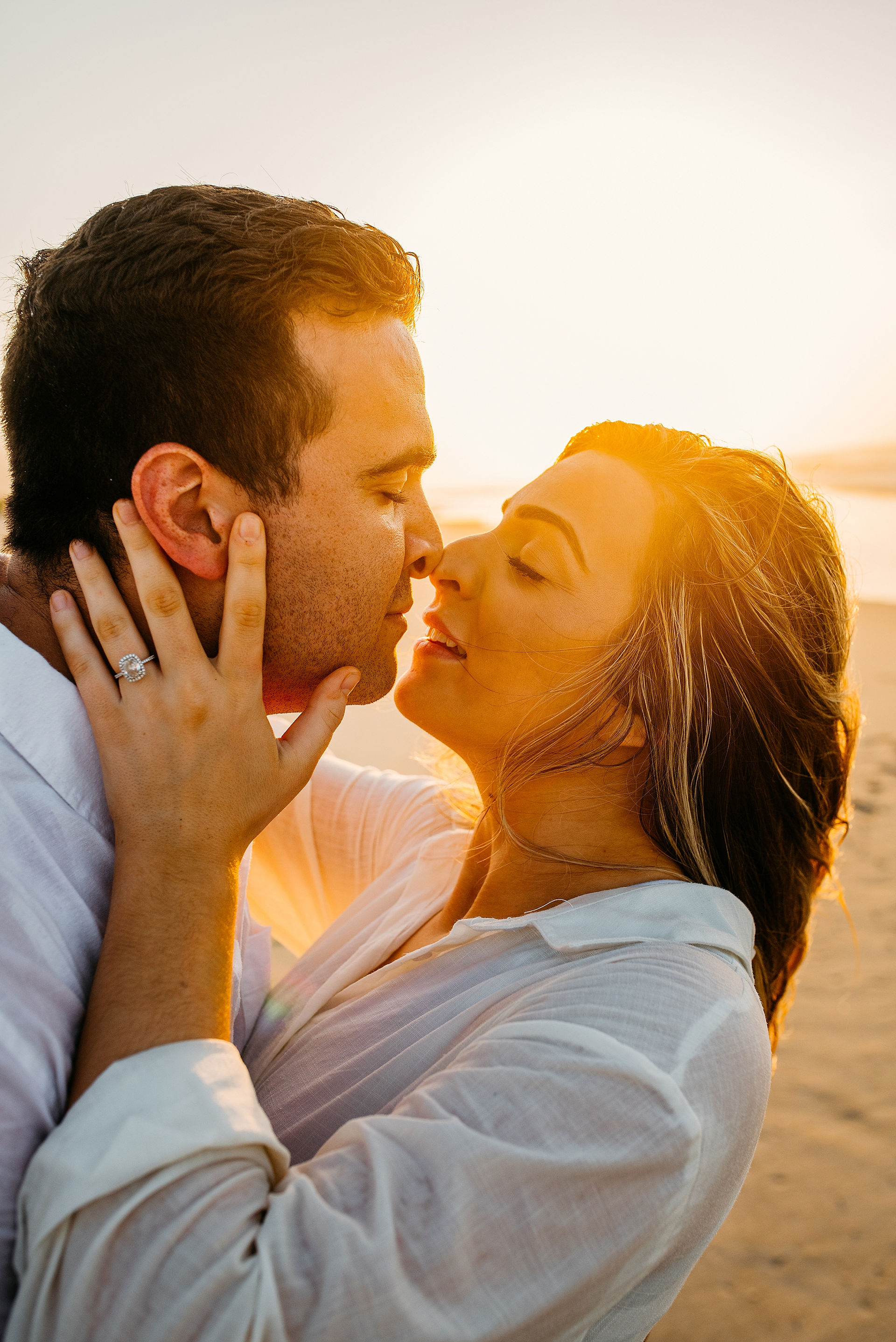sunrise beach engagement photos