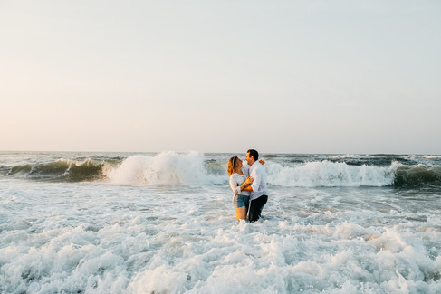 sunrise beach engagement photos