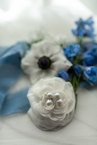 Blue and White Wedding Details