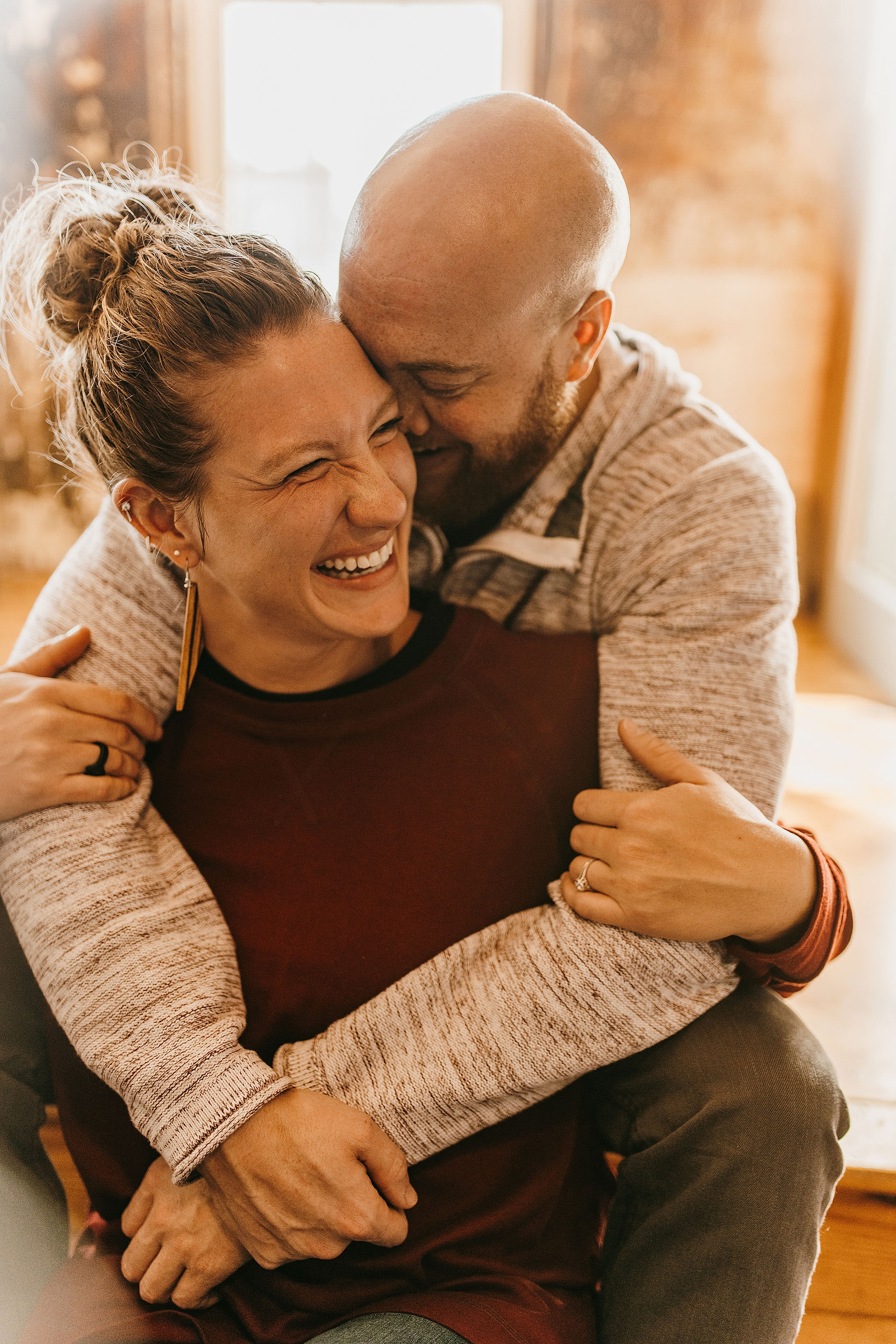 engagement session at The White Room lancaster PA