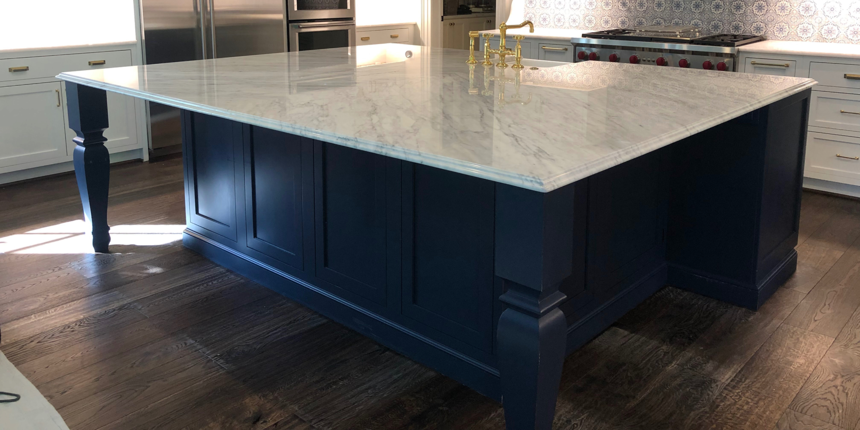 Polished marble