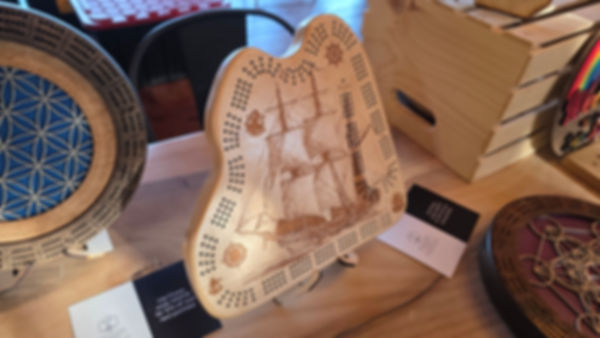 Custom Brigantine Cribbage Board