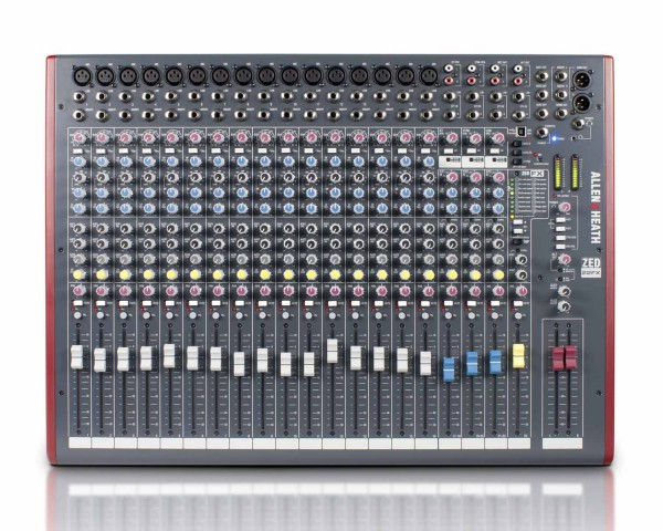 Allen & Heath ZED-22FX 22 Channel Live Mixer w/USB & FX Top