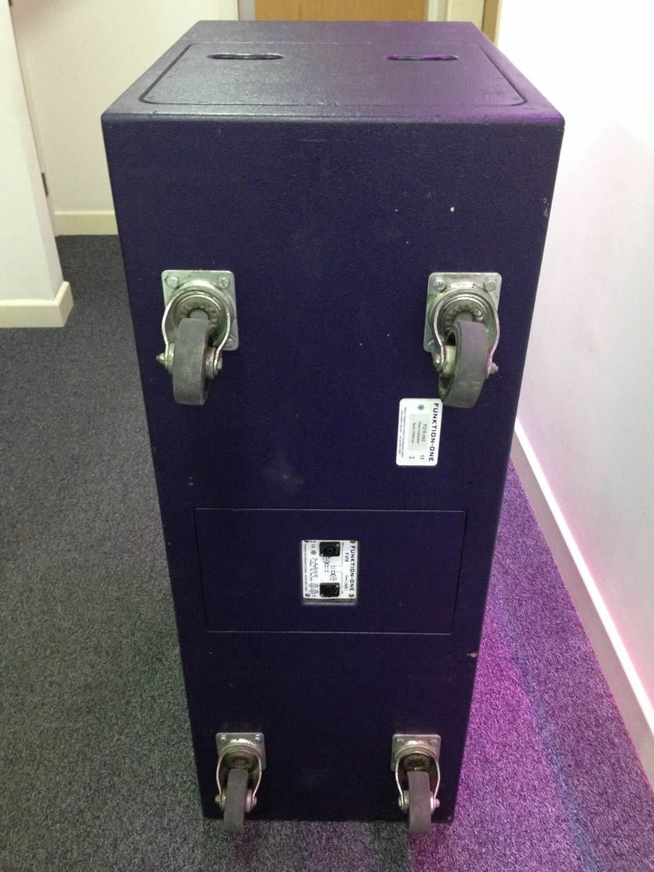 Thumbnail: Used Funktion One F218 mk2 Bass Enclosure rear