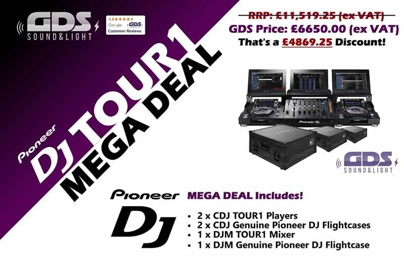 Pioneer DJ TOUR1 Full System & FLIGHTCASE BUNDLE