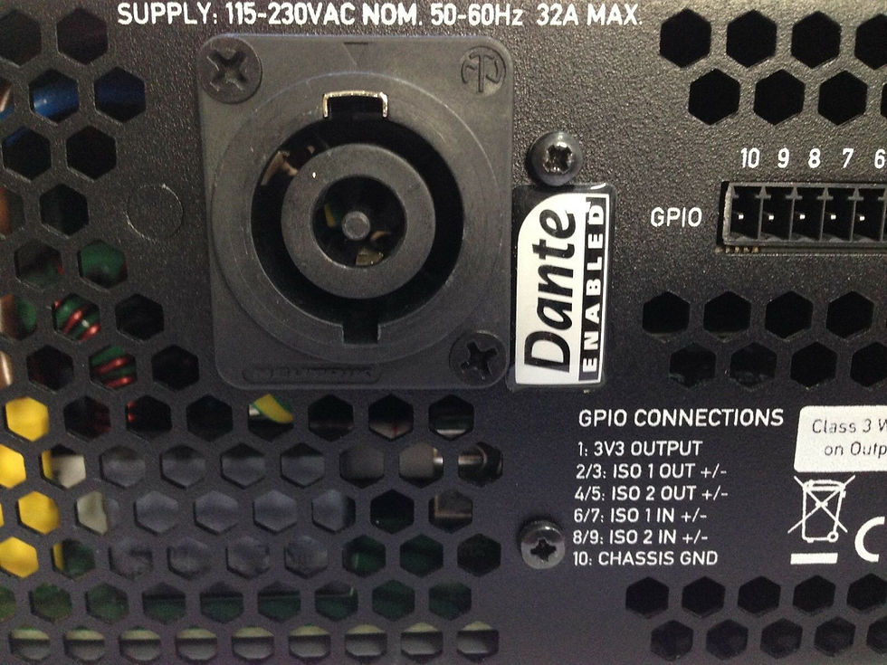 Thumbnail: B-Stock XTA APA 4E8 Amplifier (Dante) Rear