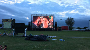 GDS LED screen used for outdoor cinema experience