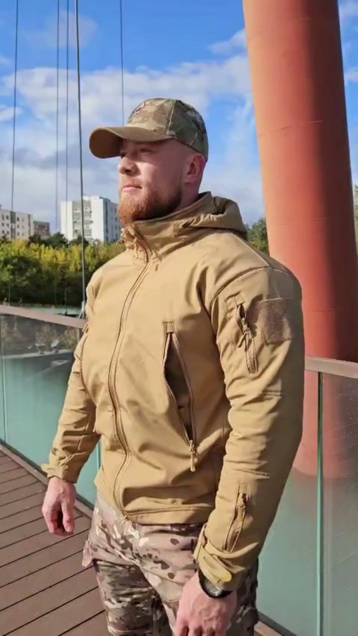 Miniatură: Jacheta Softshell din lana imblanita  "Akula"