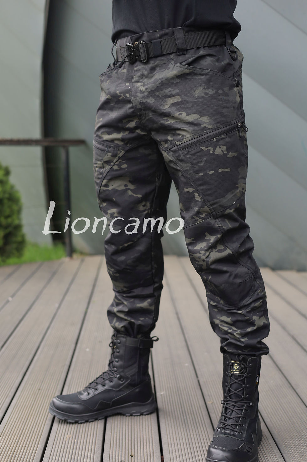 Thumbnail: Pantaloni tactici night hook black camo