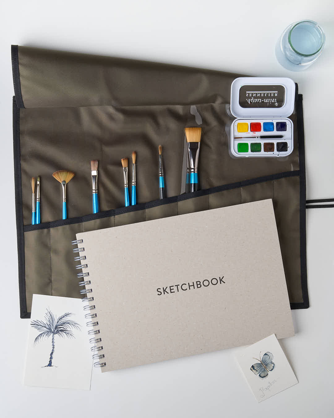 Estuche Pinceles Verde Wit.