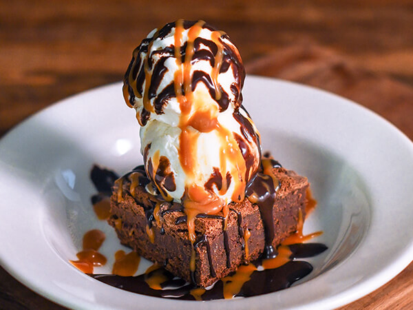 Fudgy Brownie Sundae