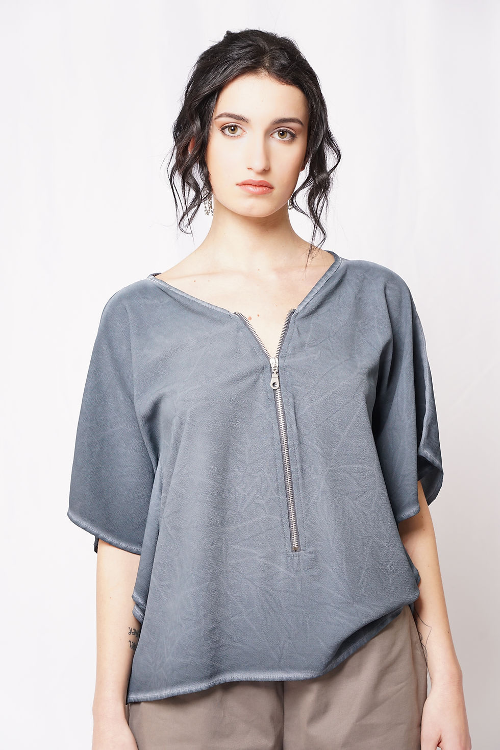 Miniatura: BLUSA FARFALLA MV CON ZIP