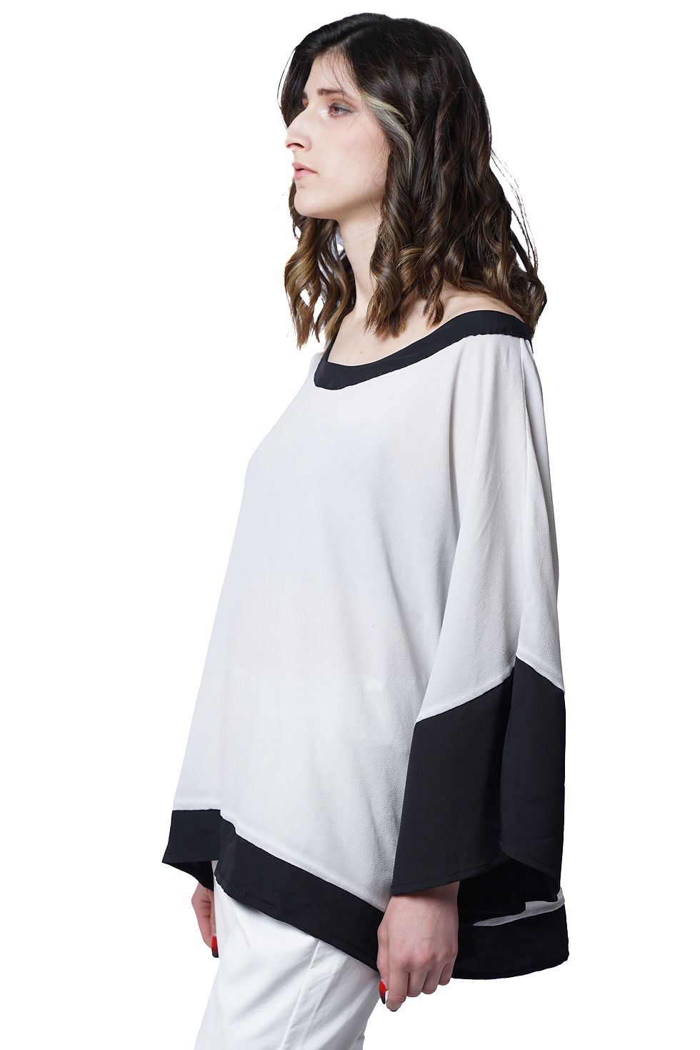 Thumbnail:  WOMEN'S BLOUSE MV TWO-TONE BUTTERFLY 