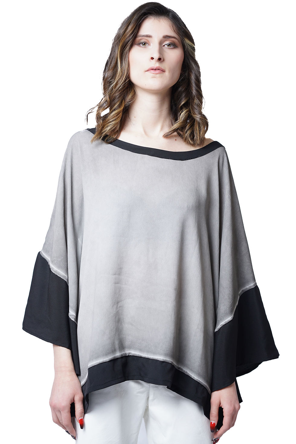 Thumbnail:  WOMEN'S BLOUSE MV TWO-TONE BUTTERFLY 