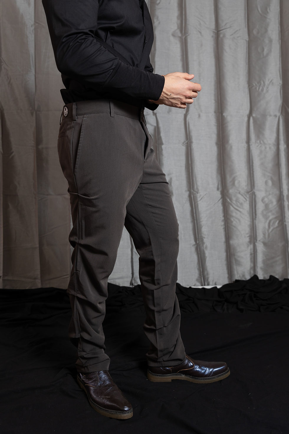 Miniatura: PANTALONE UOMO MV CON ARRICCIATURA